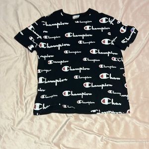 men’s black champion t-shirt
